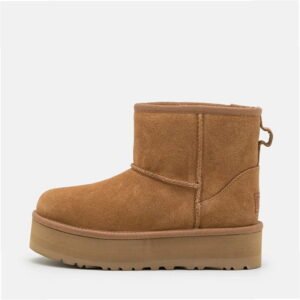 UGG Women's Classic Mini Platform Brown 1134991-CHE Leather Ankle Boots