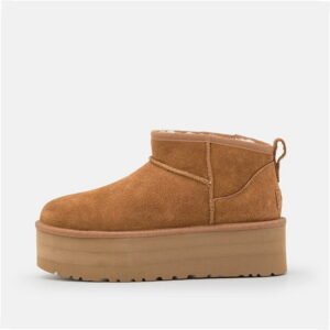 UGG Classic Ultra Mini Platform Women's Ankle Boots Brown Suede