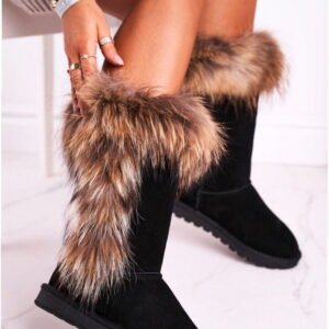 Step in style Snow Boots Balvin W19112 Black Suede Leather