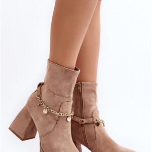 Step in style Ankle Boots Tiselo 168-500 Beige Eco Suede