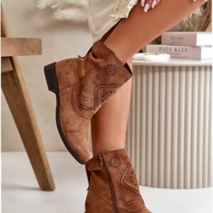 Step in style Boots Irinette MAM65-106 Brown Perforated
