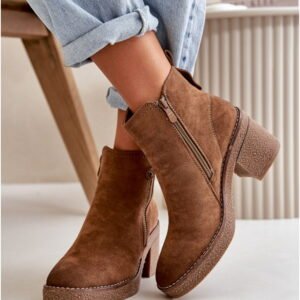 Step in style Ankle Boots Velarilla KE221 Brown Eco Suede
