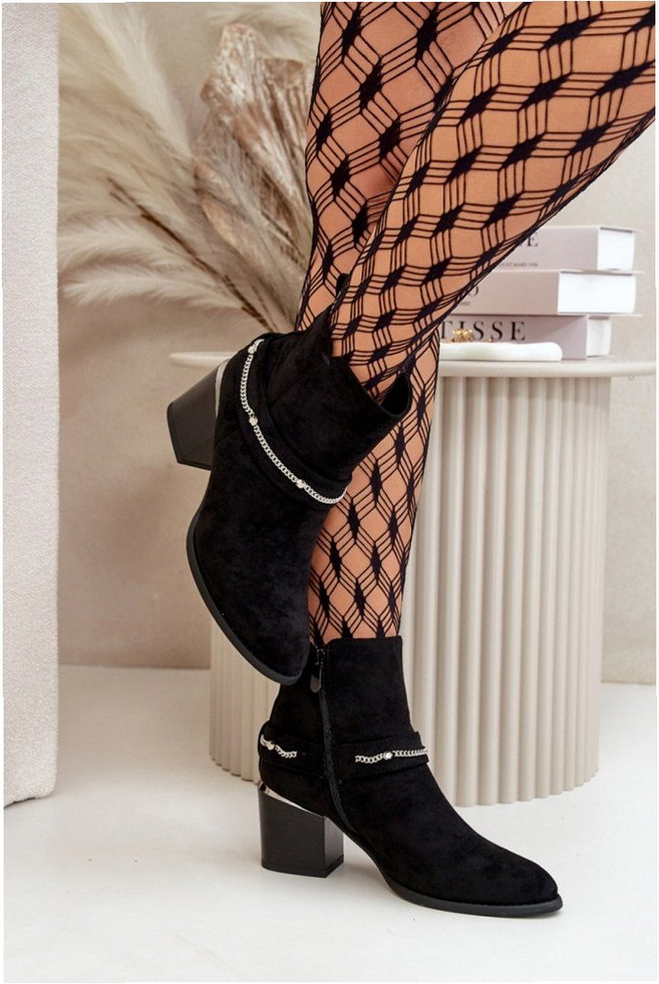 Step in style Boots Model Hanalen NS356 Black Chain