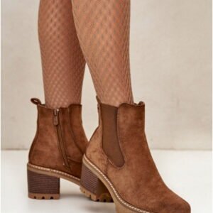 Step in style Ankle Boots Model Irissinae KE217 Brown Lining 13 cm