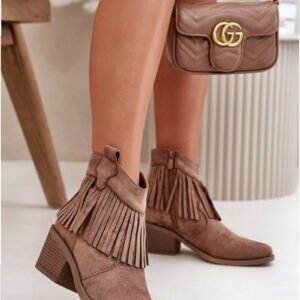Step in style Ankle Boots Model S.Barski HY42-127 Brown Eco Suede