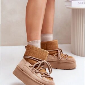 Step in style Snow Boots Model Mavora HY868-63 Brown Heel Height 15 cm