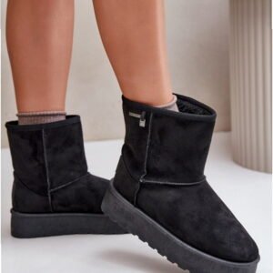 Big Star Snow Boots Model OO274898 Black Calf Height 16.5 cm