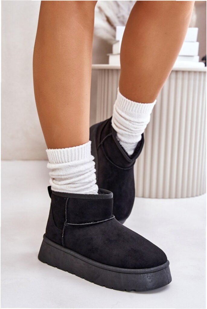 Step in style Snow Boots Model Saldren 24BT26-7368 Black Shaft Height 9.5 cm