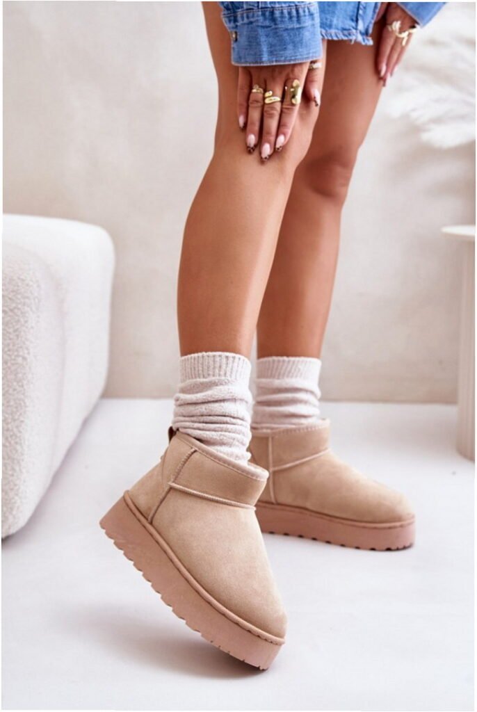 Step in style Snow Boots Model Xamella 20216-4C Beige Ankle Height