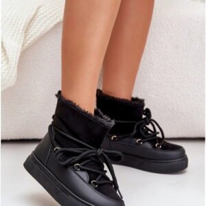 Step in style Snow Boots Aziara 8933 Black Eco Suede