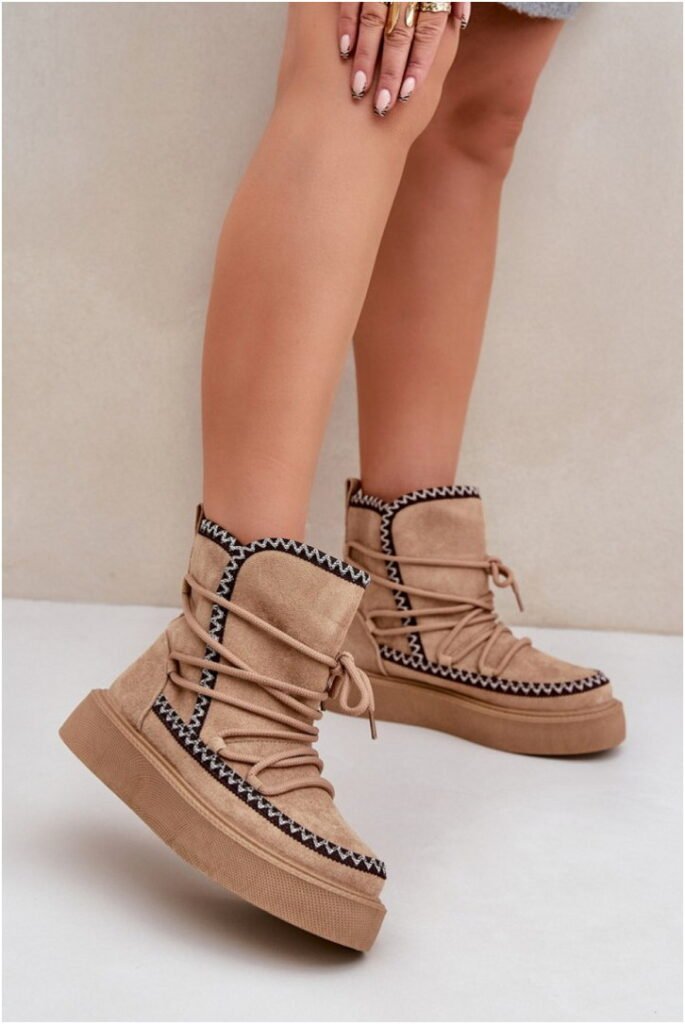 Step in style Snow Boots Model Naleris MD1094-8 Brown Platform Boots