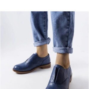 Solea Burdett Shoes Navy Eco-Leather