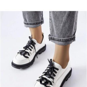 Solea Allain Lace-Up Shoes White Low