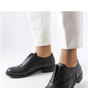 Solea Slip-on Shoes Morel Black Eco-leather