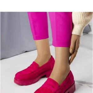 Solea Eco Suede Slip-On Shoes Alacoque Pink