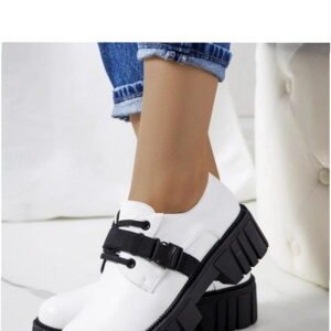 Solea Shoes Marike White Tractor Sole