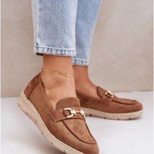Step in style Moccasins Model Lainer C-426 Brown Eco Suede