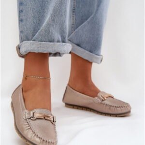 Step in style Moccasins Model DA LR51-546 Gold Glitter