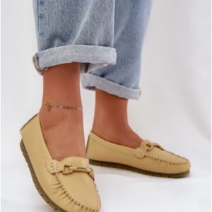 Step in style Moccasins Model LR51-547 Yellow Natural Leather