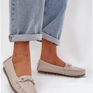 Step in style Moccasins Model LR51-547 Beige Natural Leather