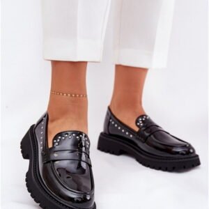 Step in style Moccasins Model Nallae W-28 Black Eco Leather
