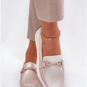 S.Barski Moccasins Model GR51-598 Pearl Pink Shaft Height 6 cm