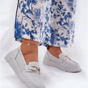 Step in style Moccasins Model Vinceza 88007 Light Grey