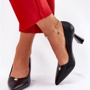 Step in style Court Shoes Vinceza 62222 Black Eco Leather