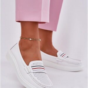 Step in style Moccasins Model Dovema 25PB18-8447 White Natural Leather