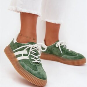 Step in style Sports Shoes Venera GD-XF-199 Green Suede Leather