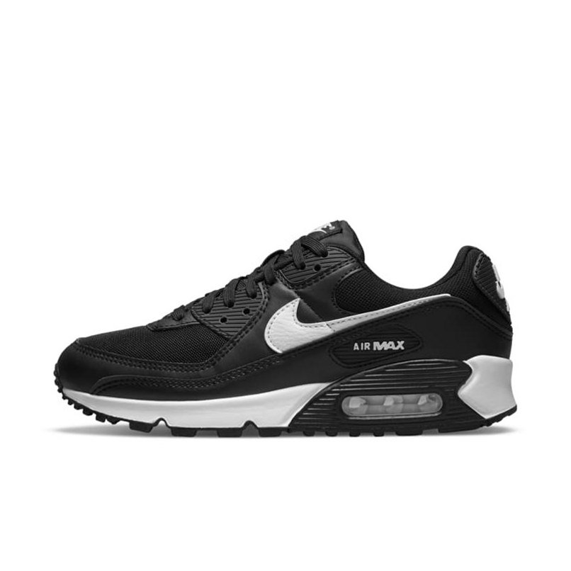 NIKE Sneakers Air Max 90 325213-060 Black with White Accents