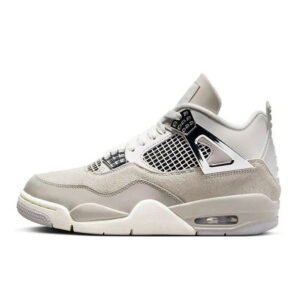NIKE Air Jordan 4 Retro „Frozen Moments” Light Grey Suede and Leather
