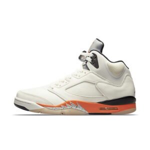 Air Jordan 5 Men's Sneakers DC1060-100 White/Black/Orange