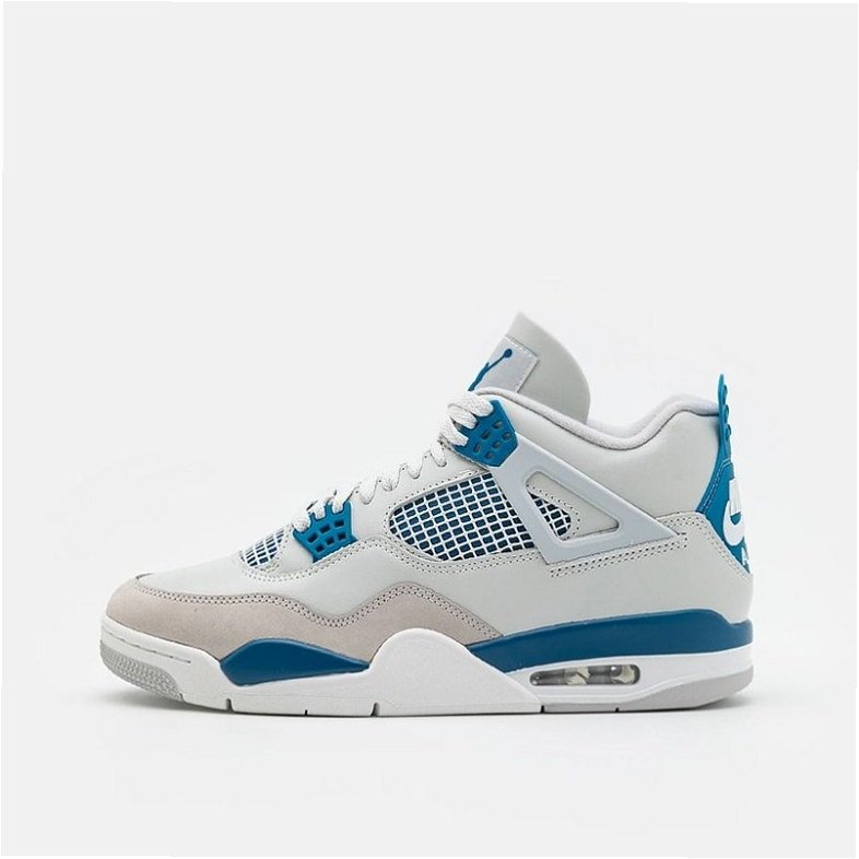 NIKE Air Jordan 4 Retro "Military Blue" White