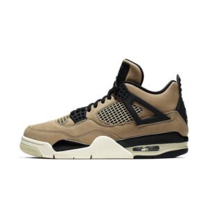 Air Jordan 4 Retro AQ9129-200 – Brown Leather Men’s Sneakers with Air Cushioning