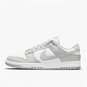 Nike Dunk Low DD1503-103 Grey – Women’s Sneakers with Leather Upper and Retro Basketball Design