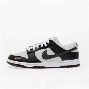 Nike Dunk Low FN7808-001 Black White – Unisex Sneakers with Leather Upper and Retro Basketball Design