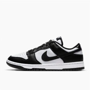 Nike Dunk Low DD1503-101 Panda Black White – Unisex Sneakers with Leather Upper and Retro Basketball Style
