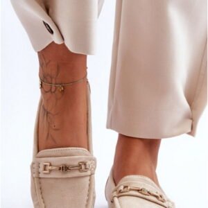 Step in style Moccasins Model Corinell FT247 Beige Eco Suede