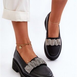 Krok v štýle mokasíny Model Zazoo 3419 Black Leather