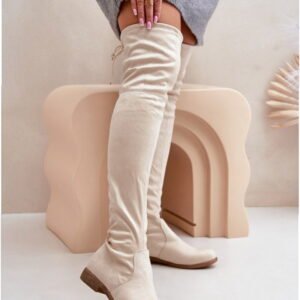 Step in style Knee-High Boots Model Linnithia A26 Beige