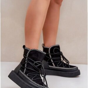 Step in style Snow Boots Model Naleris MD1094-1 Black Shaft Height 15 cm