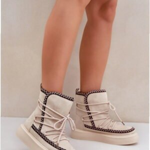 Step in style Women&#039;s Snow Boots Model Naleris MD1094-7 Light Beige High Upper