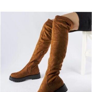 Solea Long Boots Kossuth Brown Massive Sole