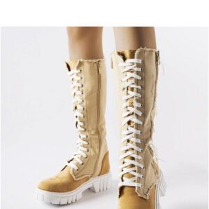 Solea Palmer Warm Beige Boots High Shaft