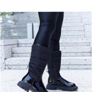 Solea Villafranca Warm Black Boots Height 34.5 cm