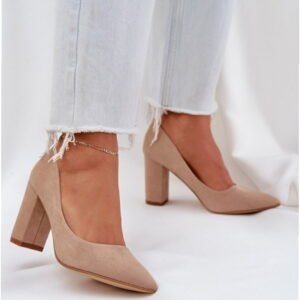 Step in style Florena NF-47P Heels Dark Beige