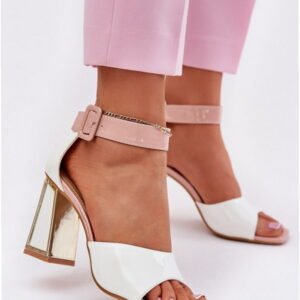 Step in style Sandals Model Vinceza 20266 White Heel 9 cm