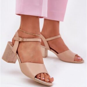 Step in style Sandals Model Vinceza 20275 Beige High Heel