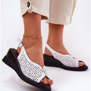 Step in style Sandals Model Vinceza 79529 White Heel Height 6 cm
